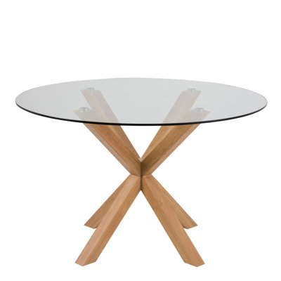Heaven Round Dining Table with Glass