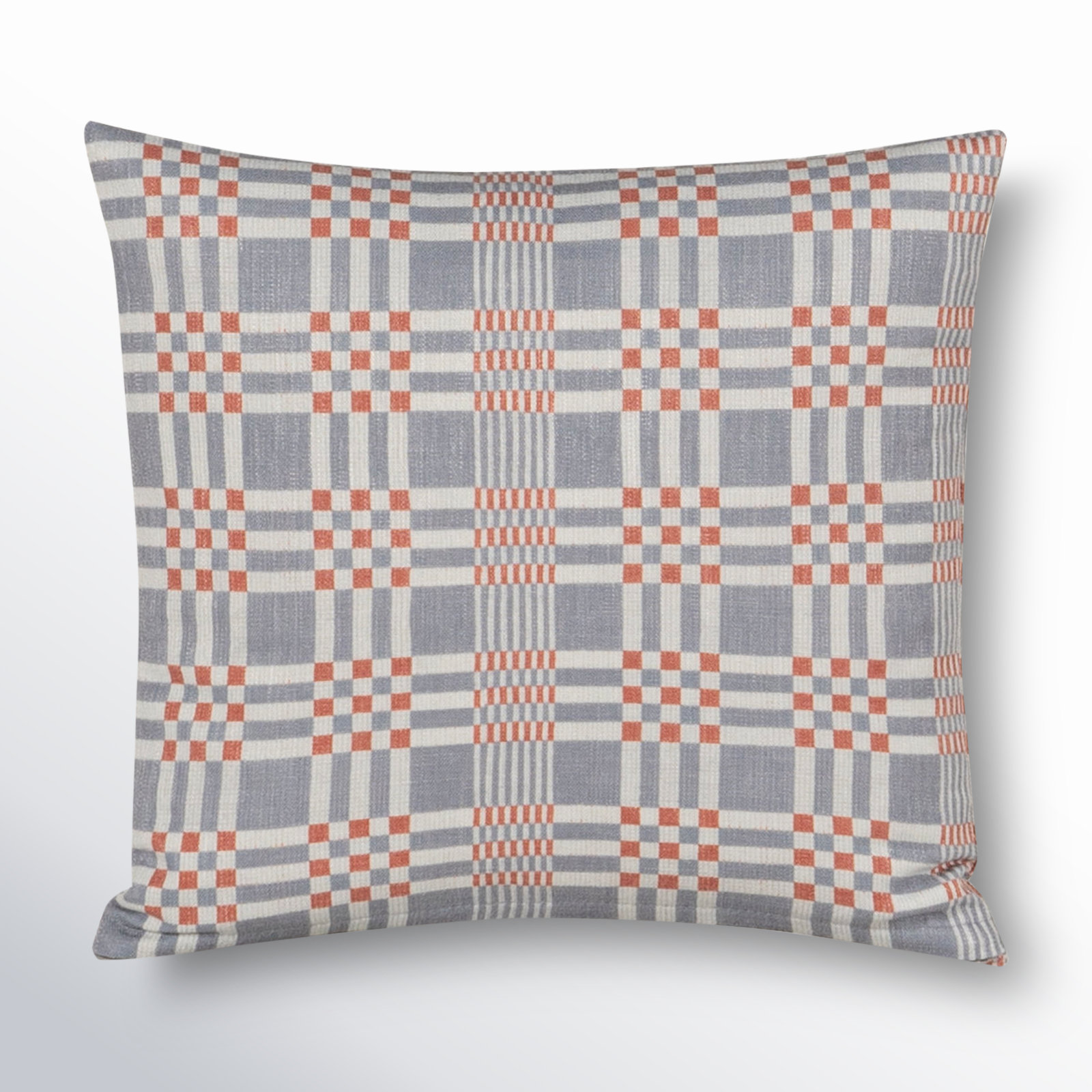 Modular Print Accent Pillow, Polyester, Blue, Square 20"