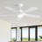 Whisper 52" 5 ABS Blade Propeller Classic Ceiling Fan with LED Lights and Remote Control-650897668