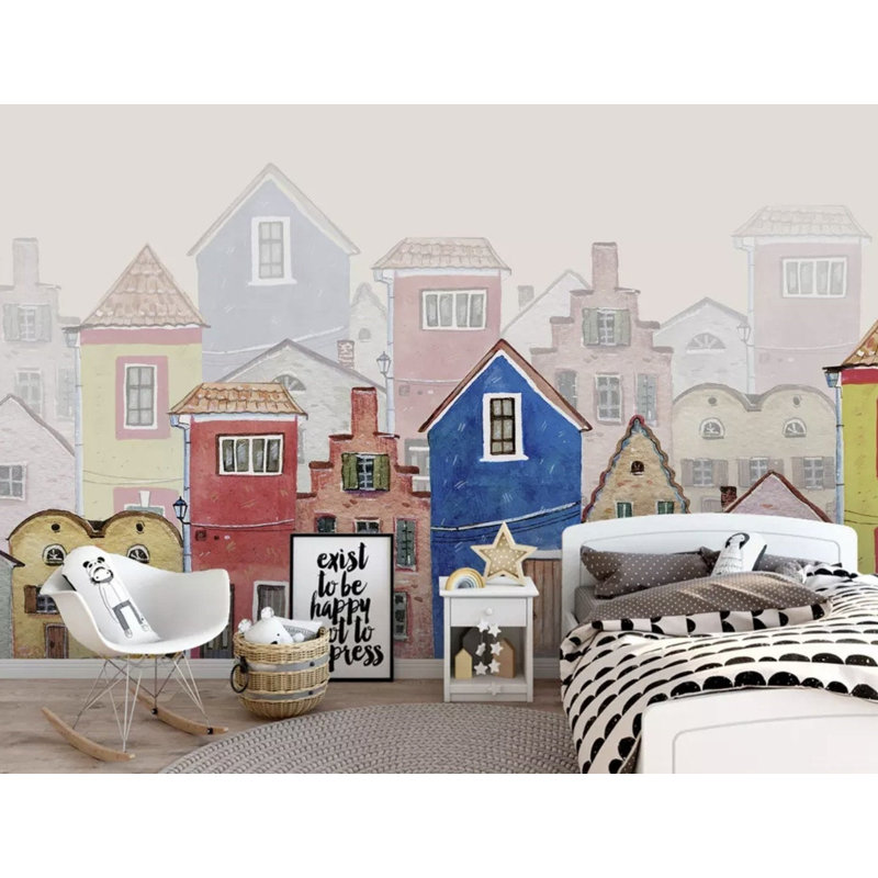 Papier peint amovible pour enfants, L 48,96 po x l 75 po
