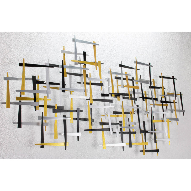 Handmade Glam Abstract Wall Decor on Metal
