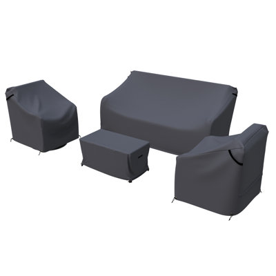 Alejah Rattan Outdoor Conversation Set Cover For Sofa Seating Group With Cushions