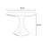 Black Round Solid Wood Dining table-1015780847