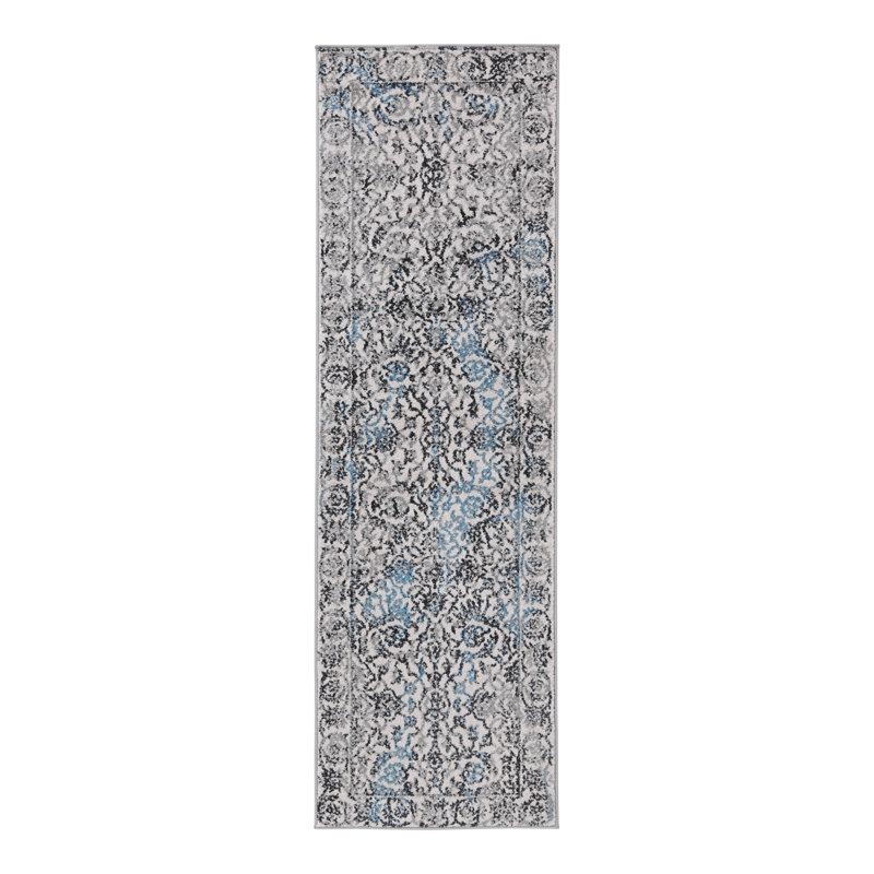Sydney Vintage Abstract Synthetic Area Rug, Runner 67 x 220cm