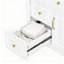Meuble-lavabo simple 36 po avec lavabo en céramique élégant, armoire de rangement moderne imperméable avec 3 tiroirs-2092809653