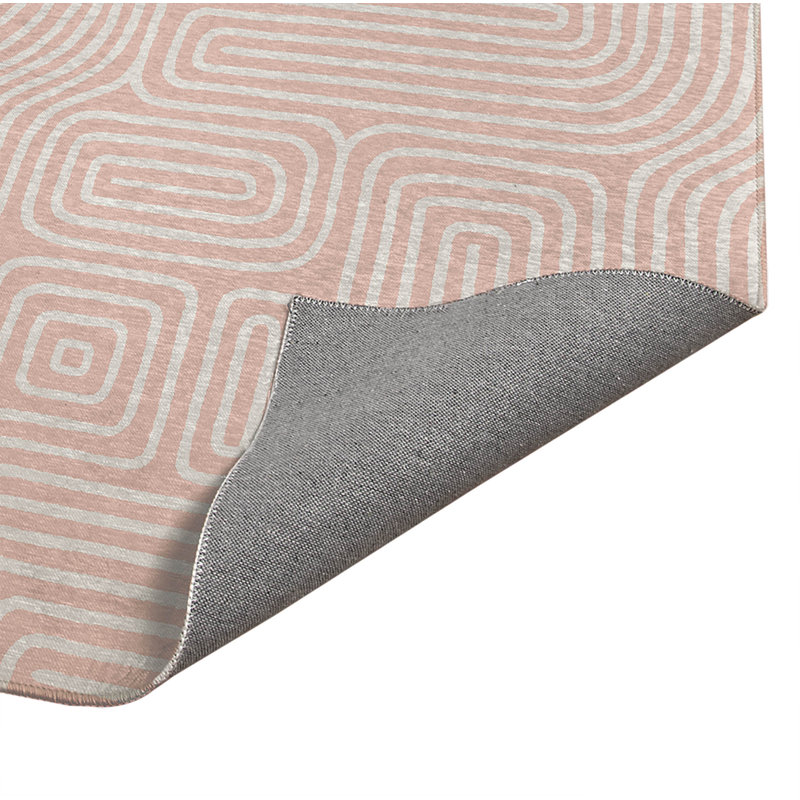 Tapis de bureau Timeless Walk, L 5 pi x L 3 pi, Rose