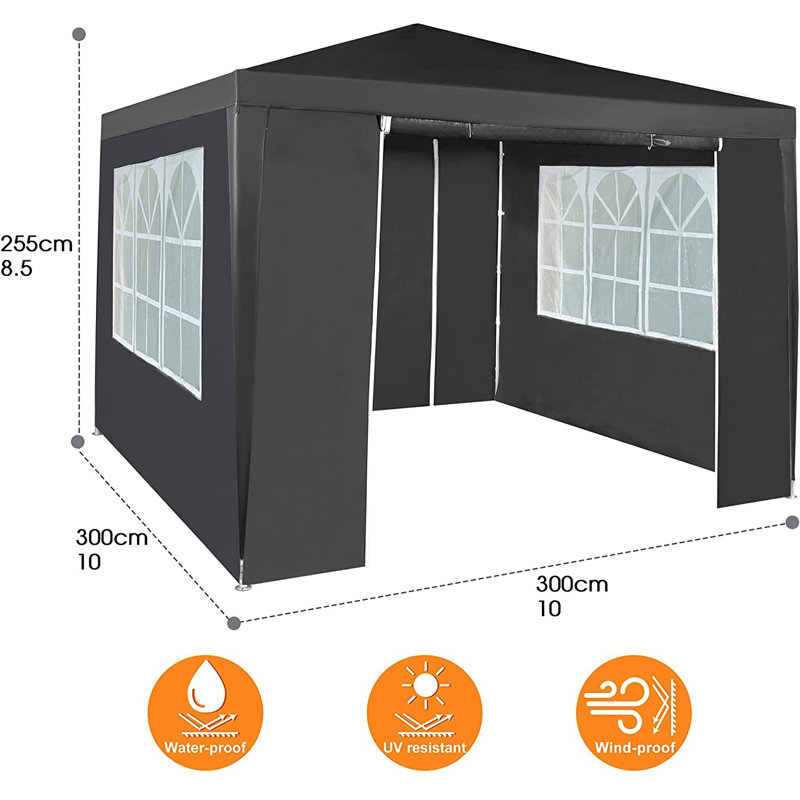 Mifflintown 3m x 3m Steel Party Tent, Blue