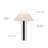 Cheri 20.5 Inch Chrome/White Metal Table Lamp-1473850829