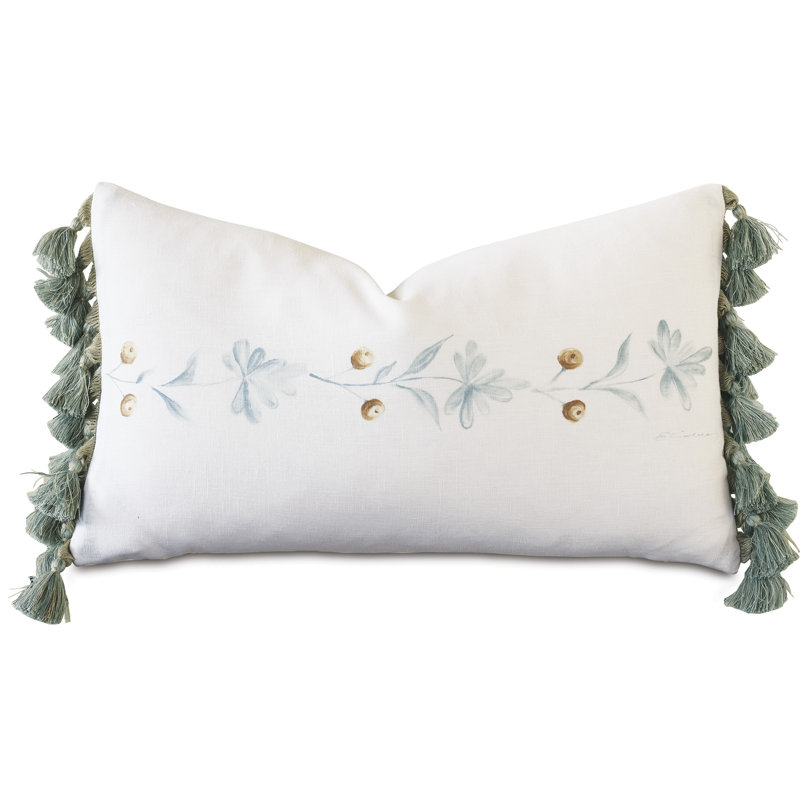 Monogram Linen Lumbar Pillow Cover & Insert
