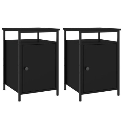 Gibby 40cm W Iron Bedside Table