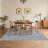Farmhouse Scalloped Rug Washable Rug with Non Slip TRP Backing, Low Pile Non Shedding Rustic Carpet, Soft Thin Foldable Printed Mat for Living Room Bedroom-660204445-660204438