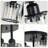 Clear Crystal Semi Flush Mount Ceiling Light - 3-Light Fixture For Kitchen, Foyer, Hallway, Bedroom, And Bathroom-809804594