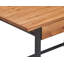 Bureau d'écriture avec tiroir de rangement pleine longueur Serta Leighton, style rustique moderne, plateau de table en bois massif naturel