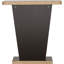 Console Cappuccino avec tablettes fonctionnelles pour améliorer l'esthétique de la pièce