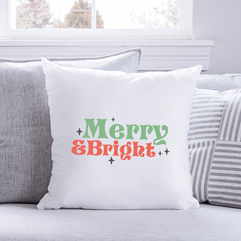Coussin décoratif en polyester ChristmasCuteQuotes-15, 20 po x 20 po
