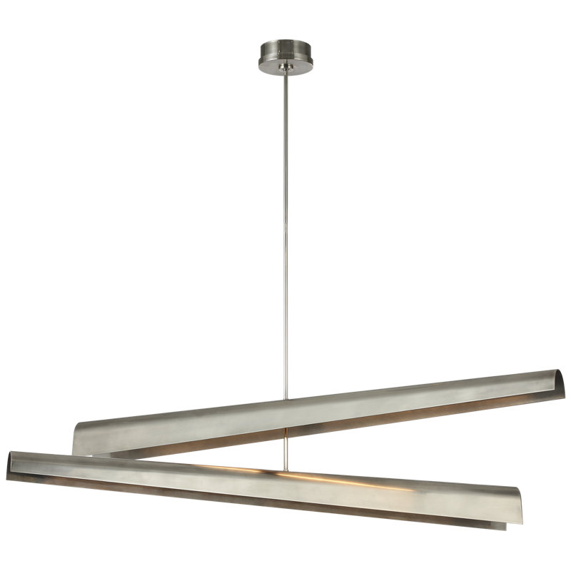 Kelly Wearstler Piel 52" Multi-Positional Chandelier, Pewter