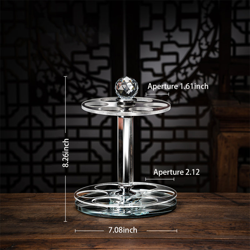 Support à coupes de vin, H 8,26 po x l 7,08 po x P 7,08 po
