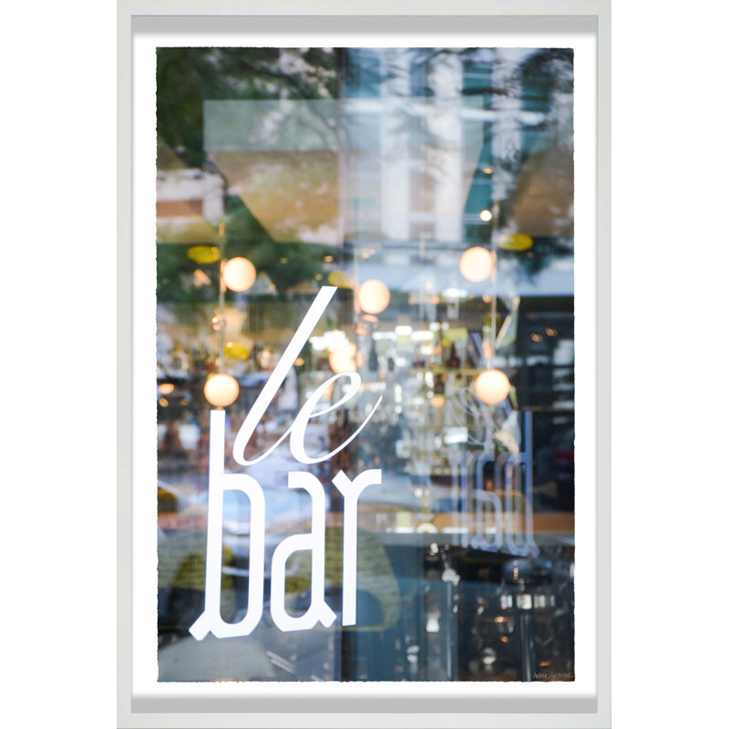 Chicago. Le Bar Window Reflection Print