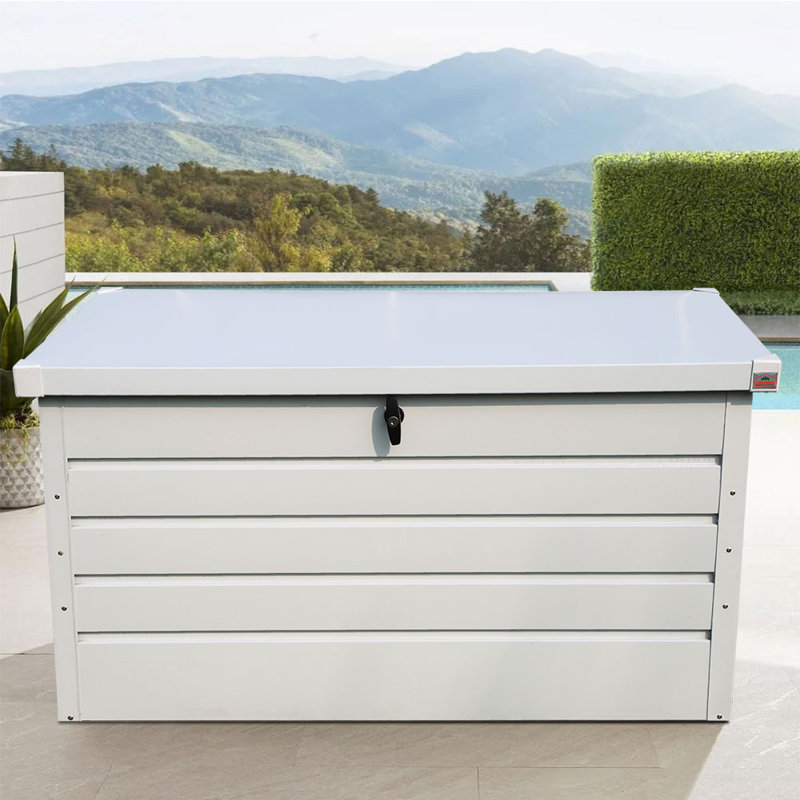 Botelho 360 L Metal Storage Box carbon, White