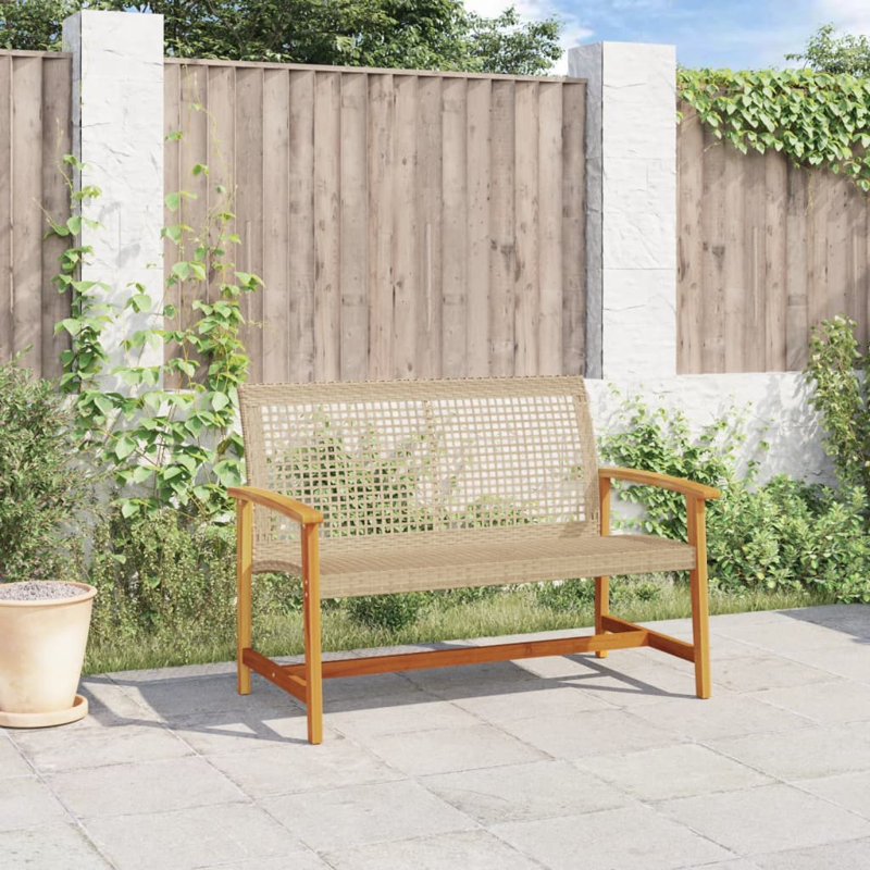 Orfalinda Outdoor Bench, Beige