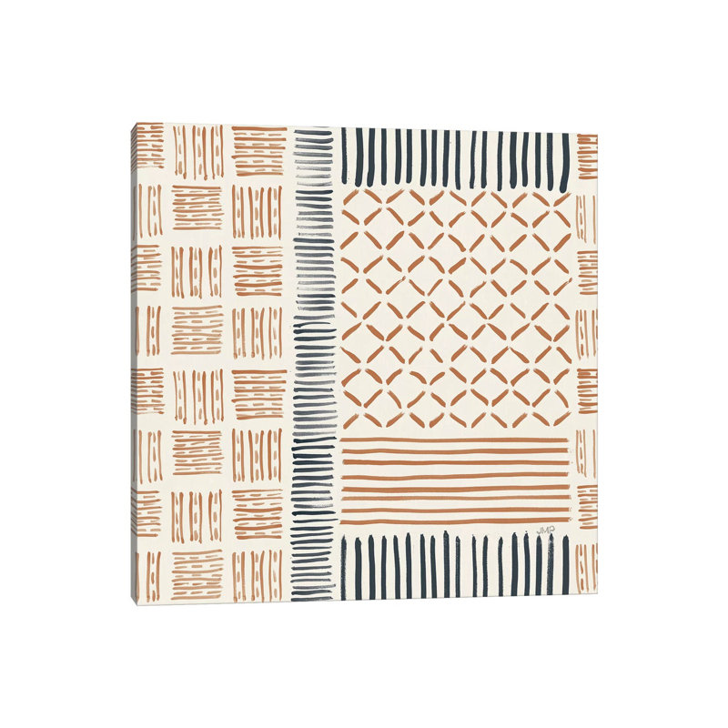 Late Summer Bouquet Pattern VI Warm by Julia Purinton - Print on Canvas, Wrapped Canvas, 93.98cm H x 93.98cm W x 1.91cm D