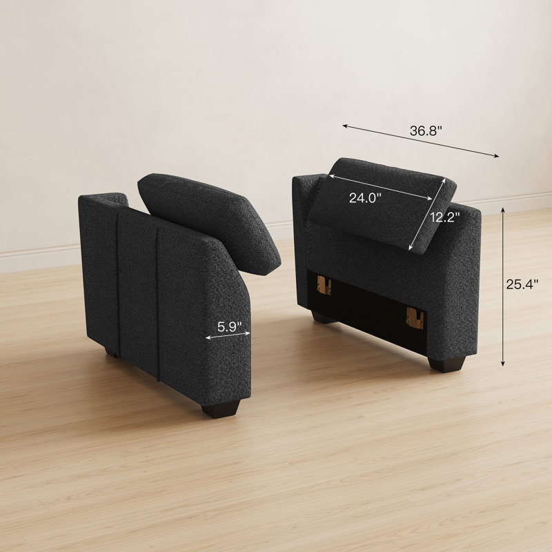 Chenille Waterproof Sofa Armrest Module