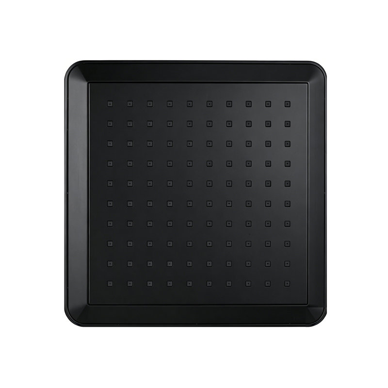 Kingston Brass Shower Scape 9-5/8-Inch Square Rainfall ABS Shower Head, Matte Black