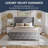 56" Velvet Wingback Bed-1701094279-1701094274