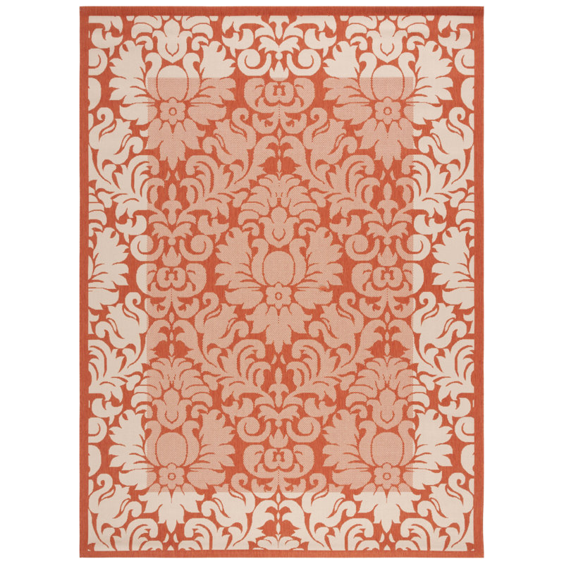 Davonia Performance Floral Rug, Rectangle 6'7" x 9'6"