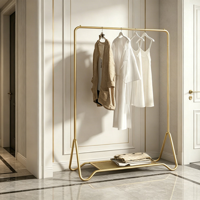 Luxury Hall Tree Rack, Gold