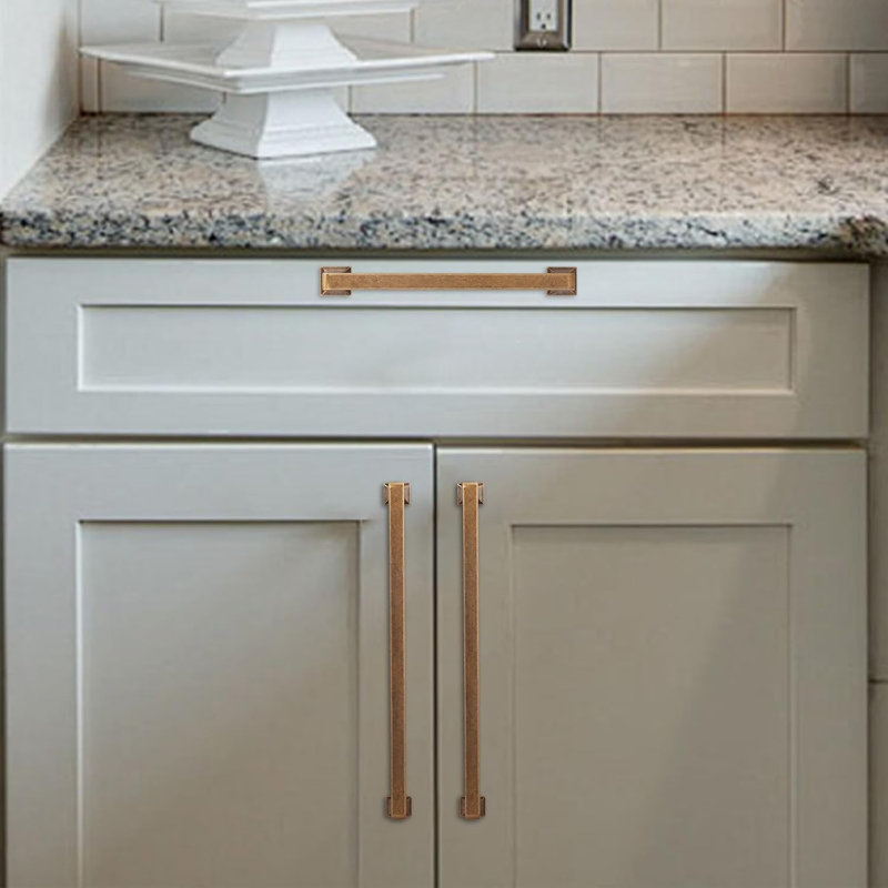 Paquet de 10 poignées d'armoire, poignées d'armoire de cuisine en alliage de zinc durable, poignées de tiroir solides pour armoires, placards et placards