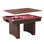 Hathaway Renegade II 54-in Bumper Pool Table for Game Room – 3 in 1 Game Table with Reversible Top & Ball Return System – Includes Cues, Balls, Chalk, Brush & Cards – Red Felt with Walnut Finish