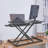 Hakimah Adjustable Metal Base Computer Desk-509681670