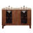Camilo 55 " W Freestanding Standard Free Standing Single Double Vanity Bathroom Vanity With Travertine Top