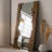 Rustic Live Edge Full Length Mirror, Wall Mirror with Natural Solid Old Pine Wood Frame, Irregular Handcrafted Standing Mirror for Bedroom, Living Room, Entryway, Farmhouse Decor-1824093751