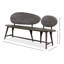 Melva Solid Wood Dining Bench-713258874