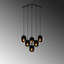 Everglades 6 - Light Black Cluster Pendant