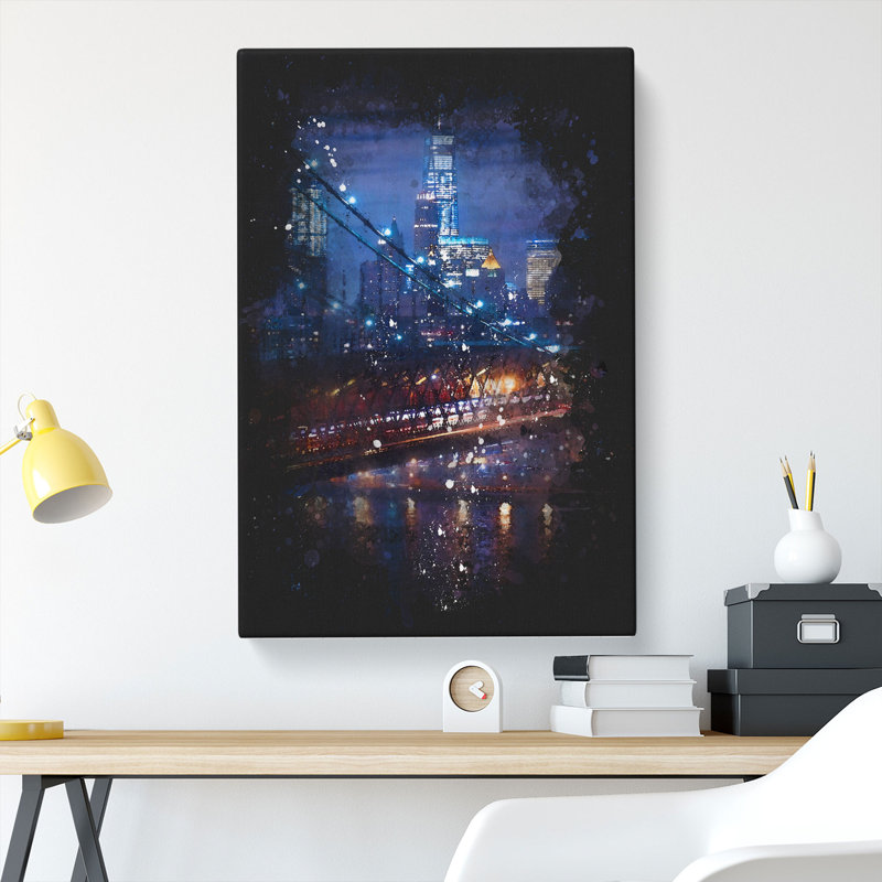 View of New York City - Wrapped Canvas, 91cm H x 60cm W x 3cm D