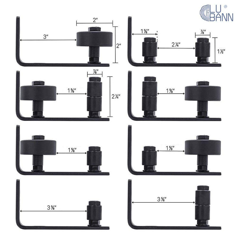 Guide de plancher de porte de grange