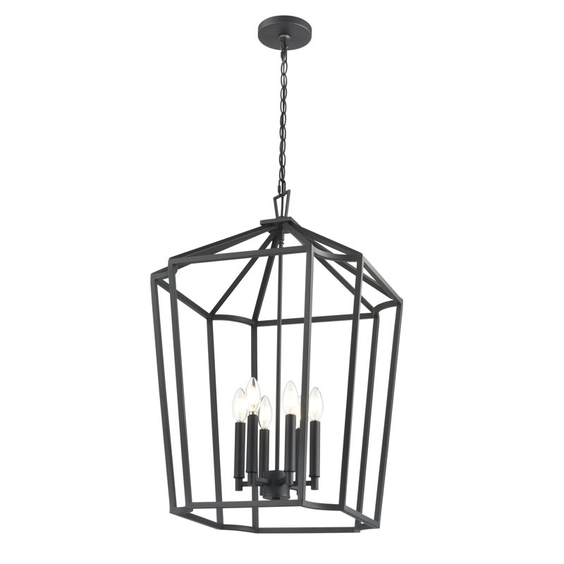 Luminaire suspendu Hylena , H 28,5 po x l 18,5 po x P 18,5 po, 6