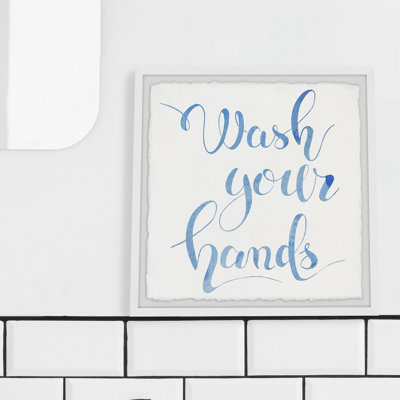 Hand Wash Reminder - Single Picture Frame Print