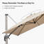 Sharaya 20,9 lb Base de parasol autoportante en plastique