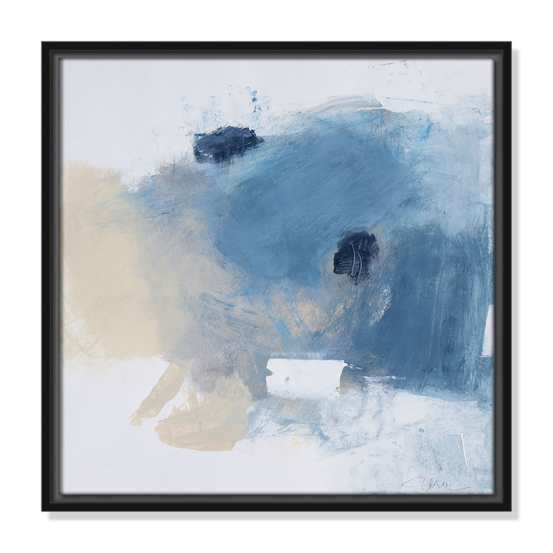 Collection Coastal Carnival «Coastal Carnival I - Square Version» par Casa Fine Arts, Cadre flottant noir