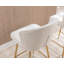 Tabouret de bar rembourré avec repose-pieds Elijah-107437724