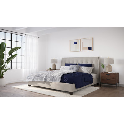 Upholstered Panel Bed