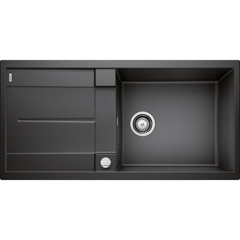 Metra Xl Single Bowl Inset Kitchen Sink, Anthracite