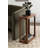 Dahl Slatted Mango Wood Slim Side Table for Use as Narrow Bedroom Nightstand-450599457