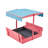 EROMMY 43.7'' x 43.3'' Solid Wood Square Sandbox with Cover