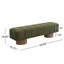 Banc rembourré de 64 po Boucle 64 po, fabrication au sol, banc à installation rapide de 18 po de hauteur avec mousse à densité de 11 po, utilisations diverses-741151130-741151135