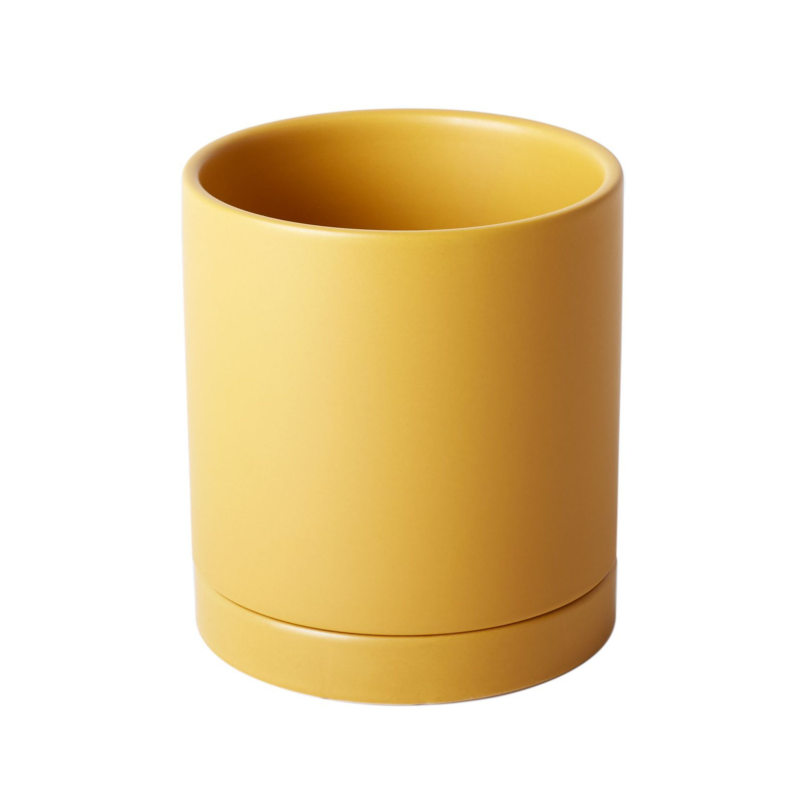 Carlotta Ceramic Pot Planter, 5.75" H x 5" W x 5" D, Ochre